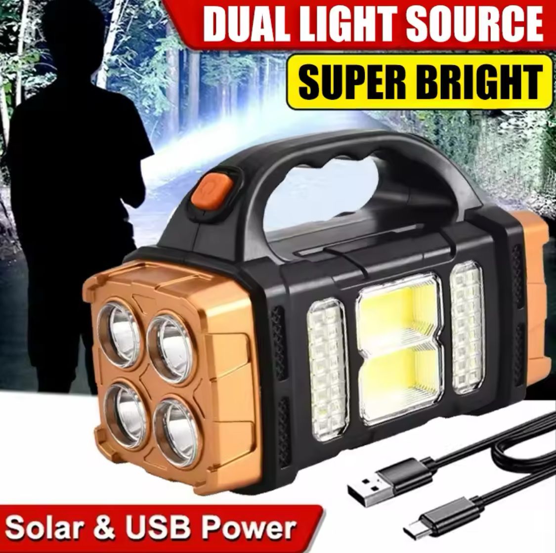 Dual Light USB and Solar Both